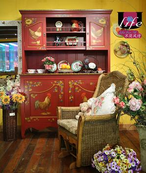 U life不简风情彩绘家具展示柜